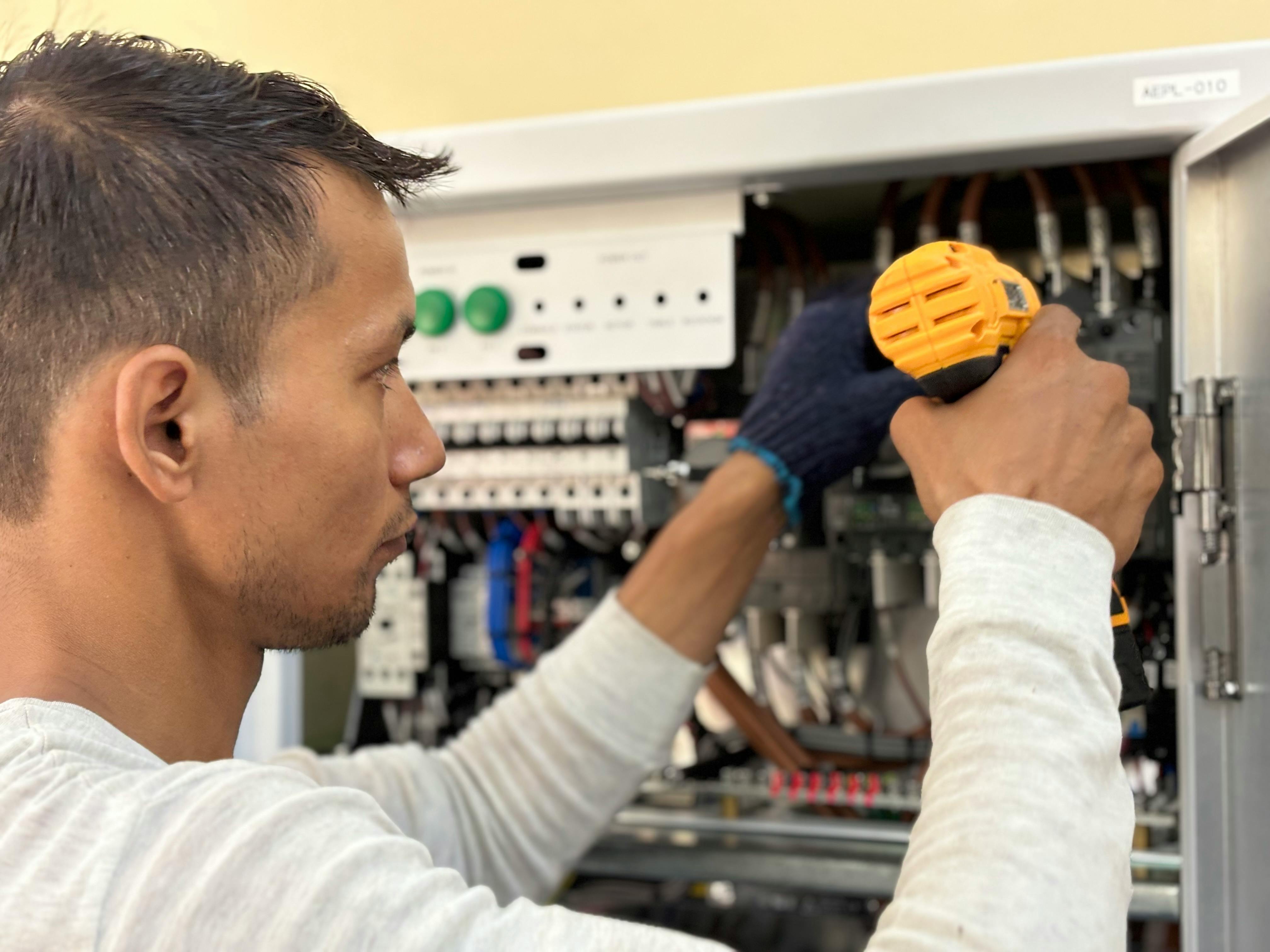 Electrical switchboard and controls for fire alarm infrastructure